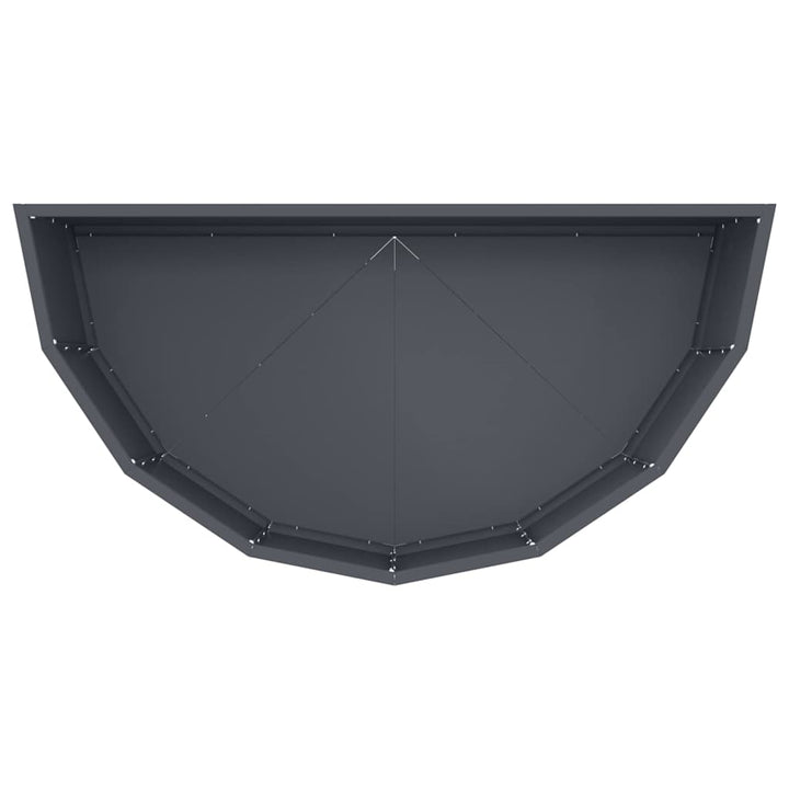 Plantekasse Antracit 90 x 45 x 35 cm Stål