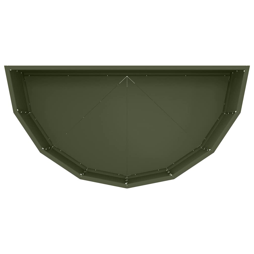 Plantekasse Oliven grøn 90 x 45 x 35 cm Stål