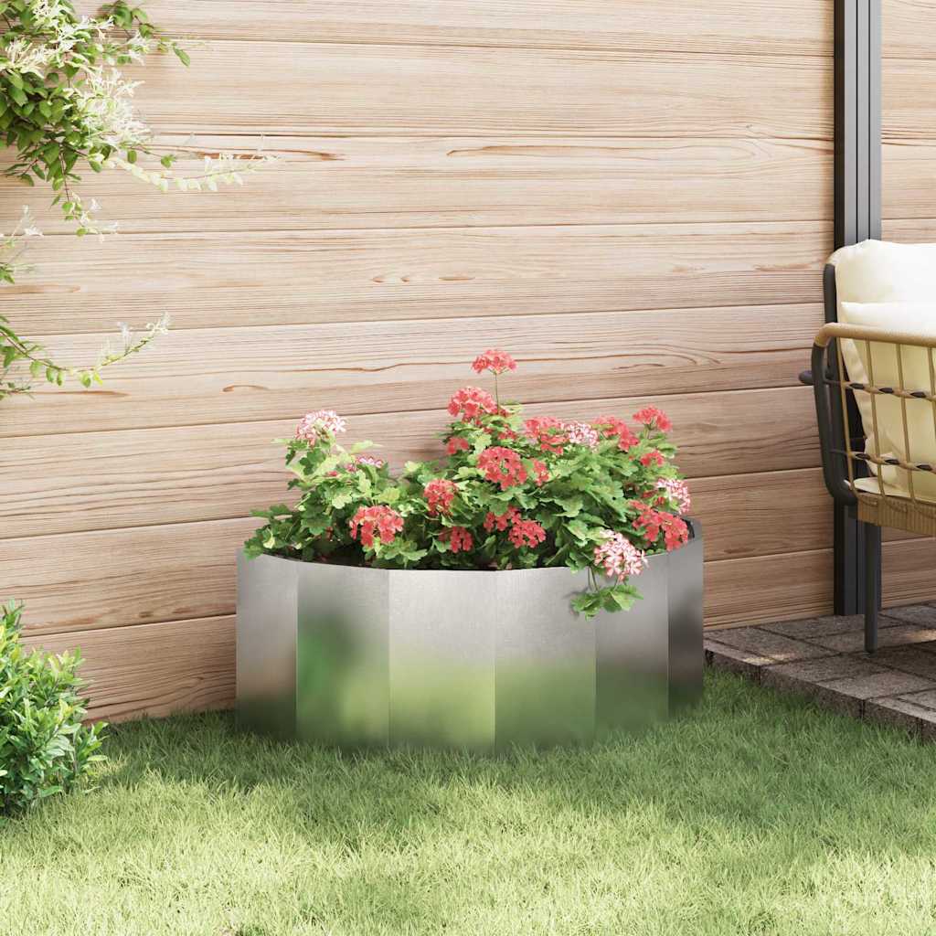 Plantekasse Sølv 90 x 45 x 35 cm Rustfrit stål