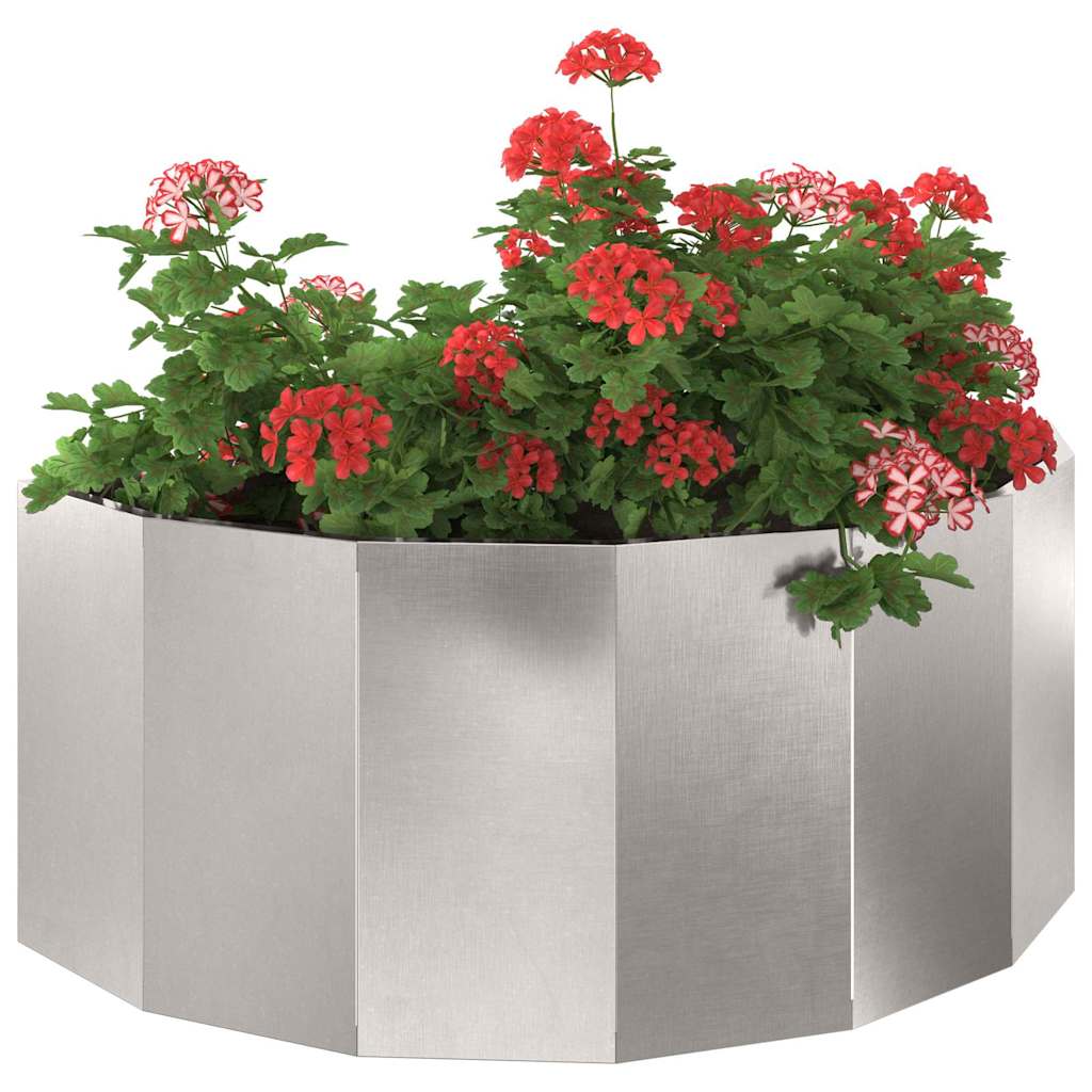 Plantekasse Sølv 90 x 45 x 35 cm Rustfrit stål