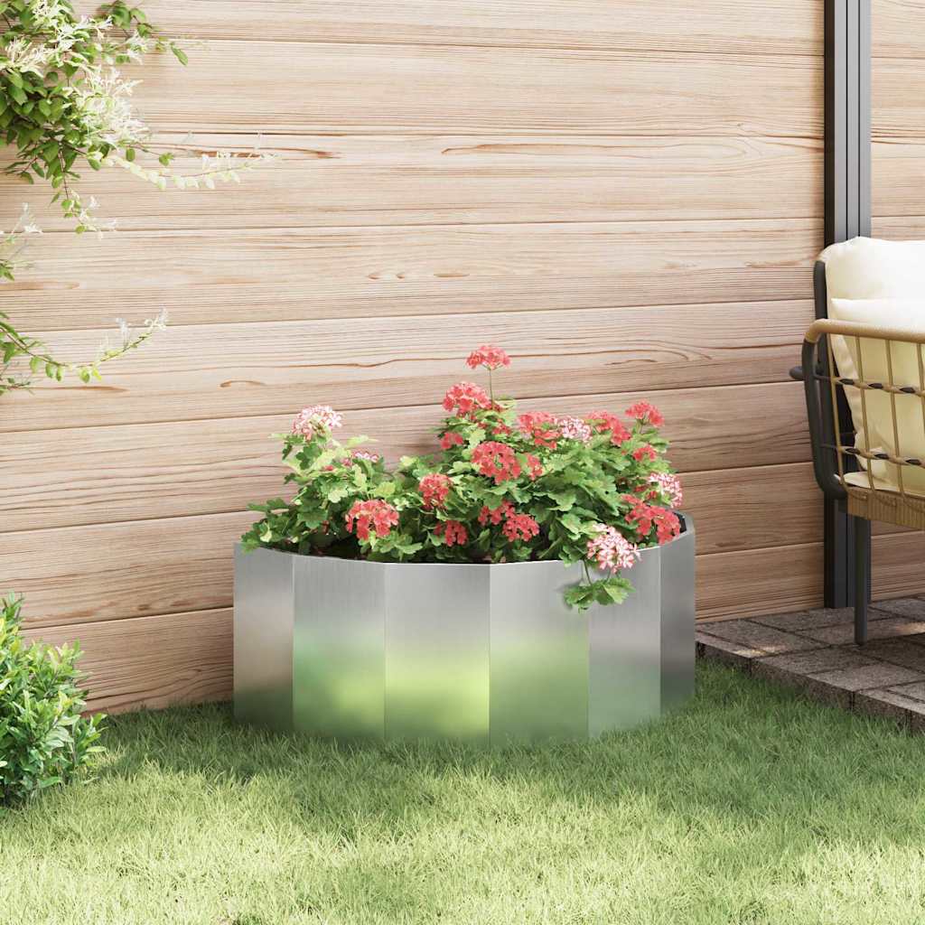 Plantekasse Sølv 90 x 45 x 35 cm Galvaniseret stål