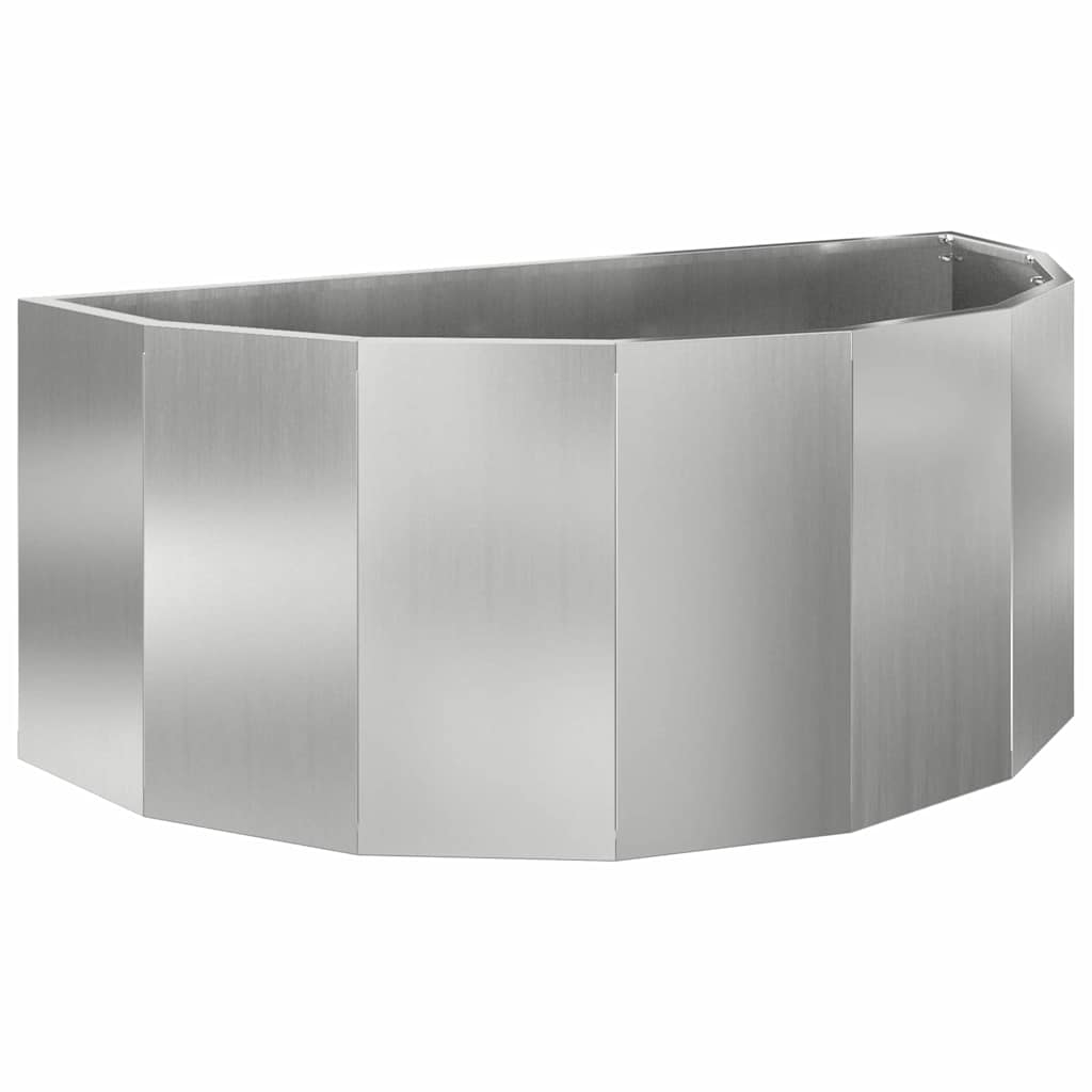 Plantekasse Sølv 90 x 45 x 35 cm Galvaniseret stål