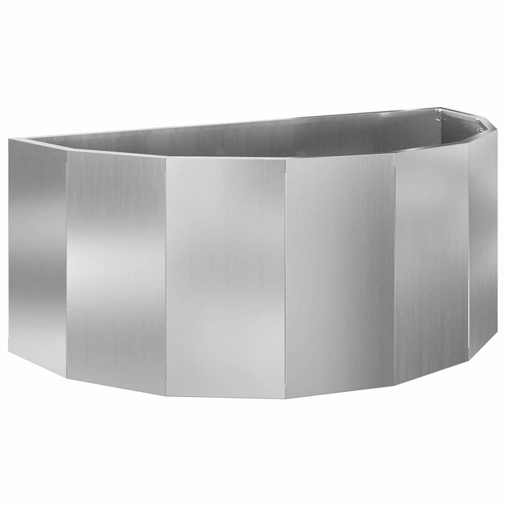 Plantekasse Sølv 90 x 45 x 35 cm Galvaniseret stål
