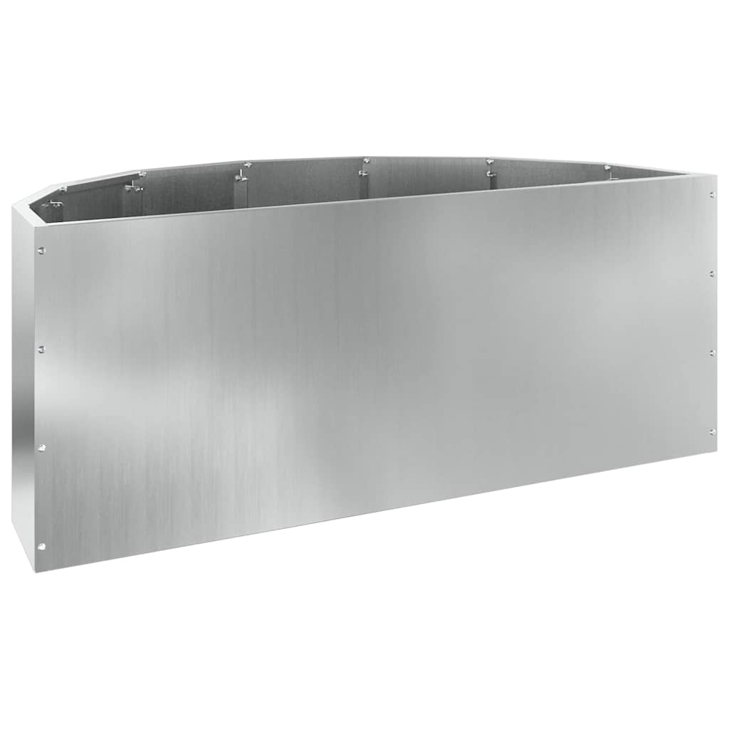 Plantekasse Sølv 90 x 45 x 35 cm Galvaniseret stål