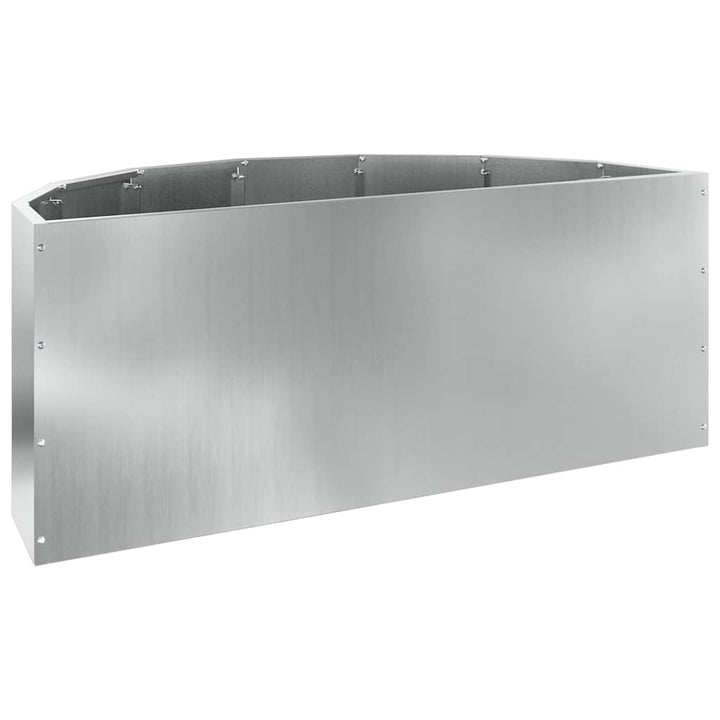 Plantekasse Sølv 90 x 45 x 35 cm Galvaniseret stål