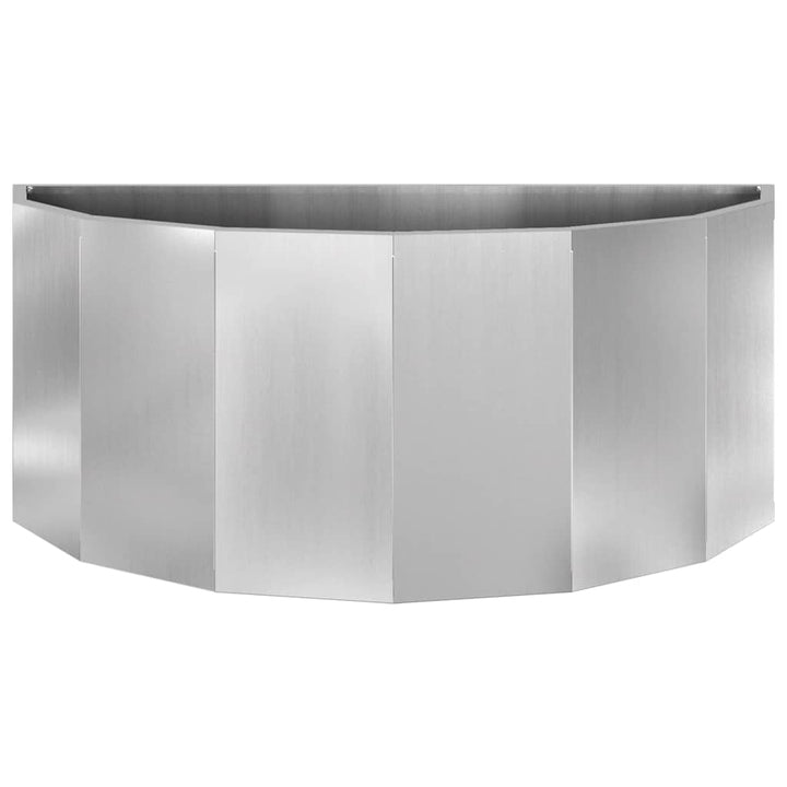 Plantekasse Sølv 90 x 45 x 35 cm Galvaniseret stål