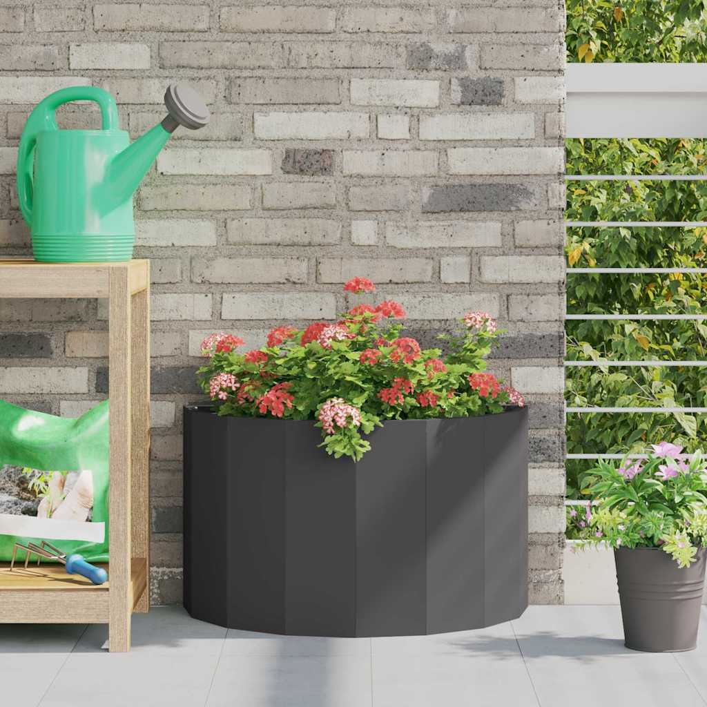Plantekasse Sort 60 x 30 x 35 cm Stål