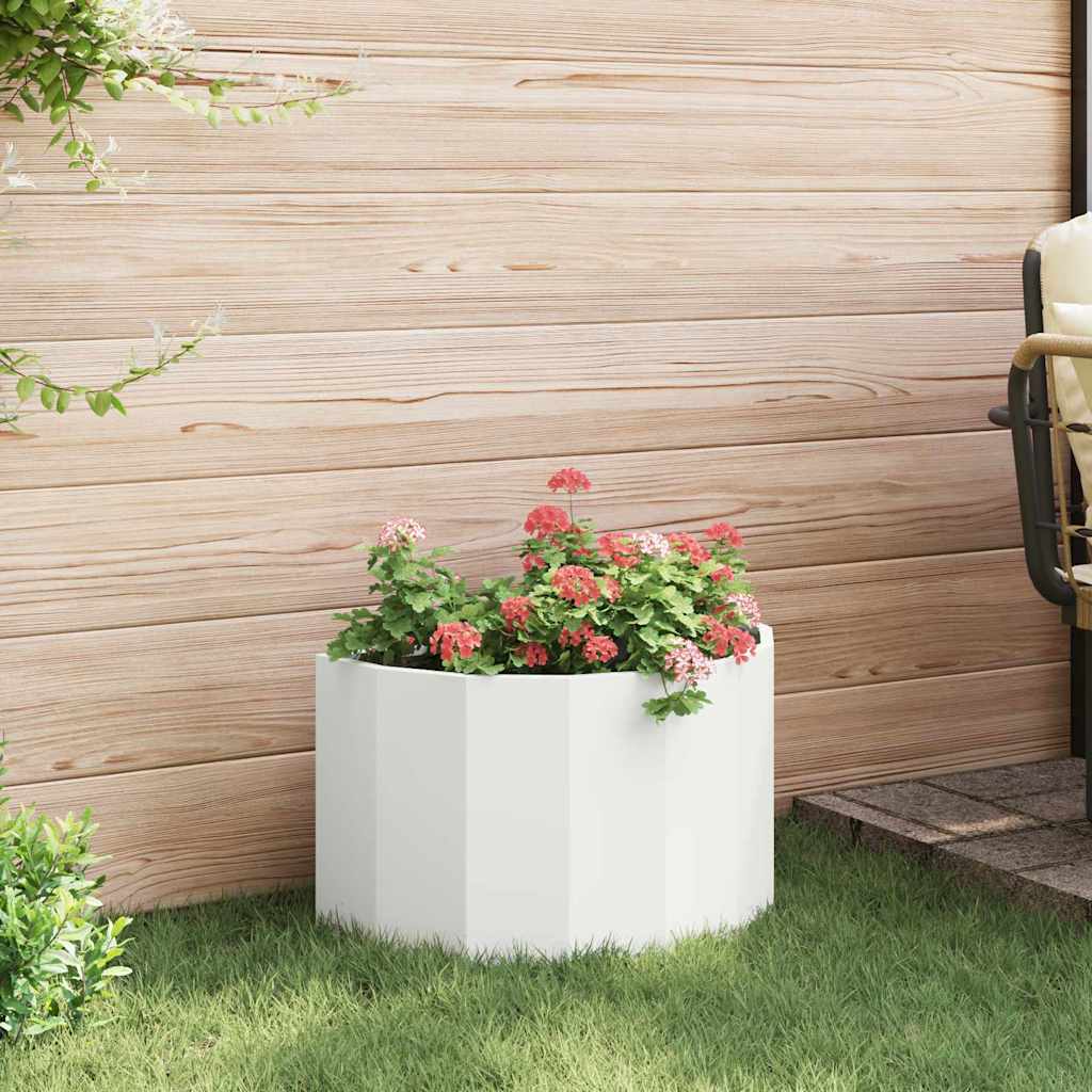 Plantekasse Hvid 60 x 30 x 35 cm Stål