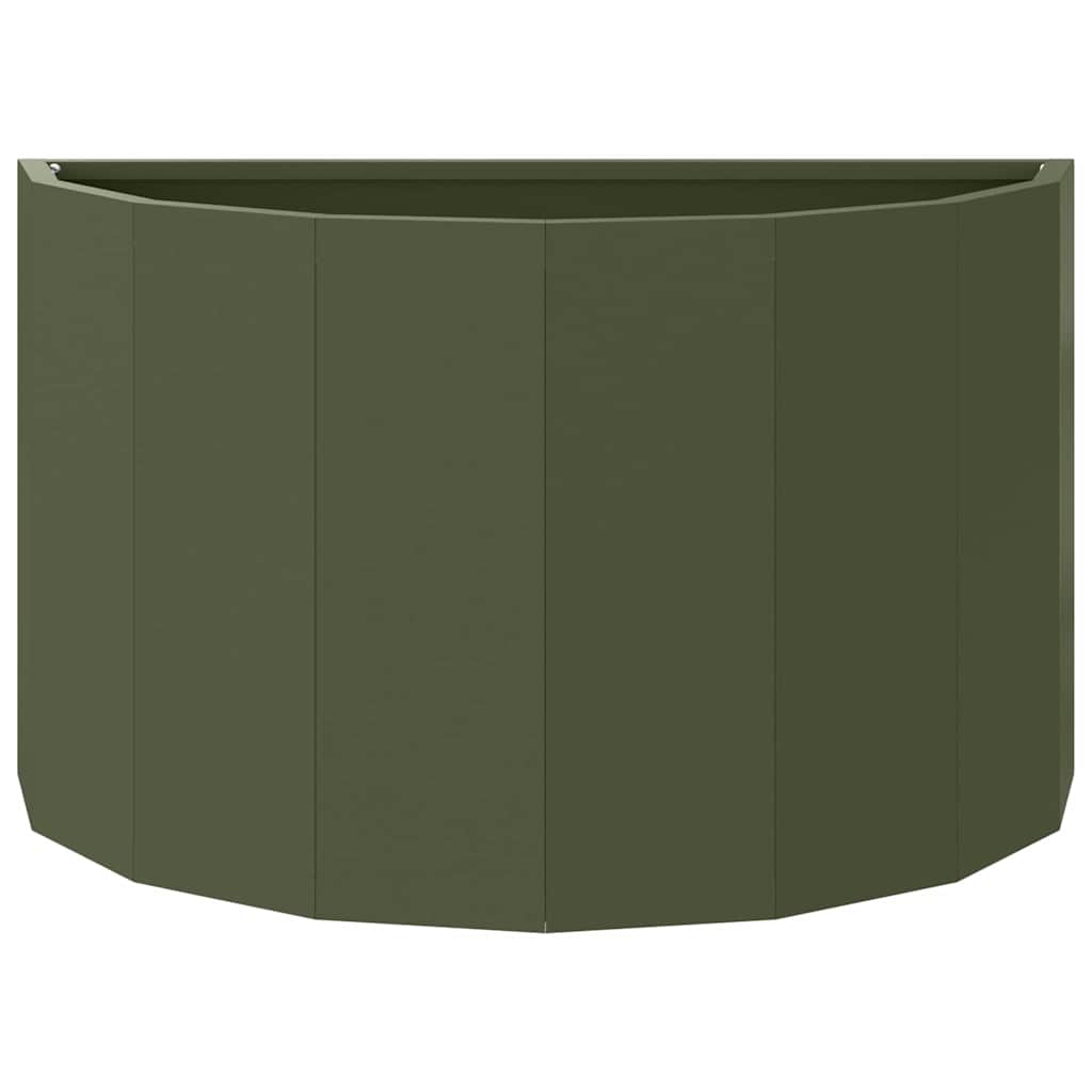 Plantekasse Oliven grøn 60 x 30 x 35 cm Stål