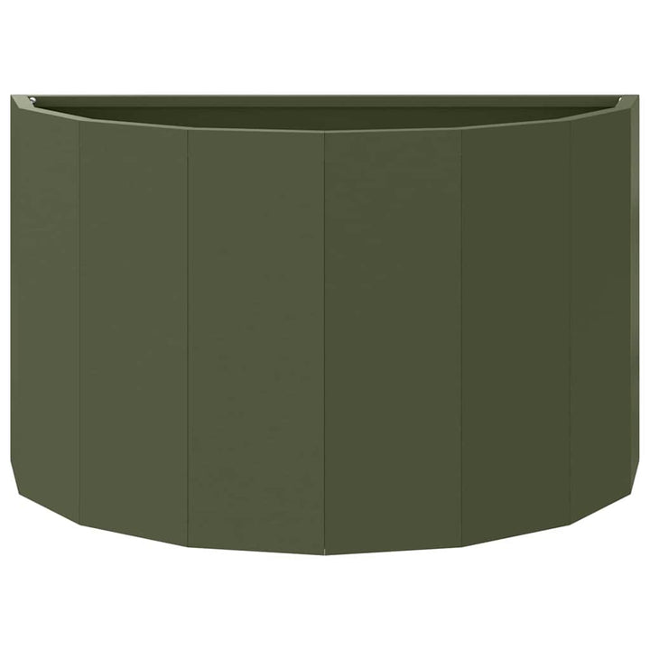 Plantekasse Oliven grøn 60 x 30 x 35 cm Stål