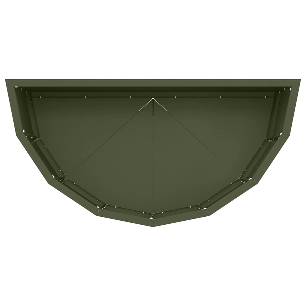 Plantekasse Oliven grøn 60 x 30 x 35 cm Stål