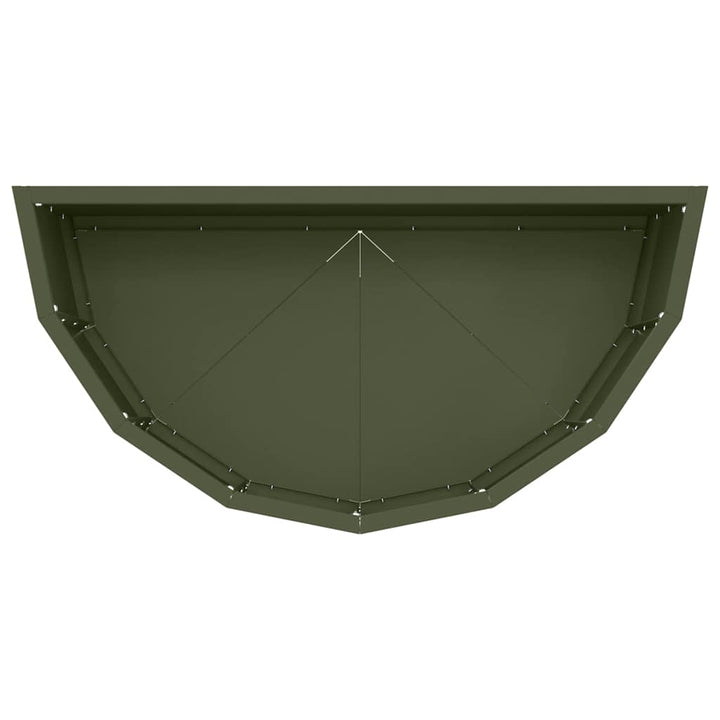 Plantekasse Oliven grøn 60 x 30 x 35 cm Stål