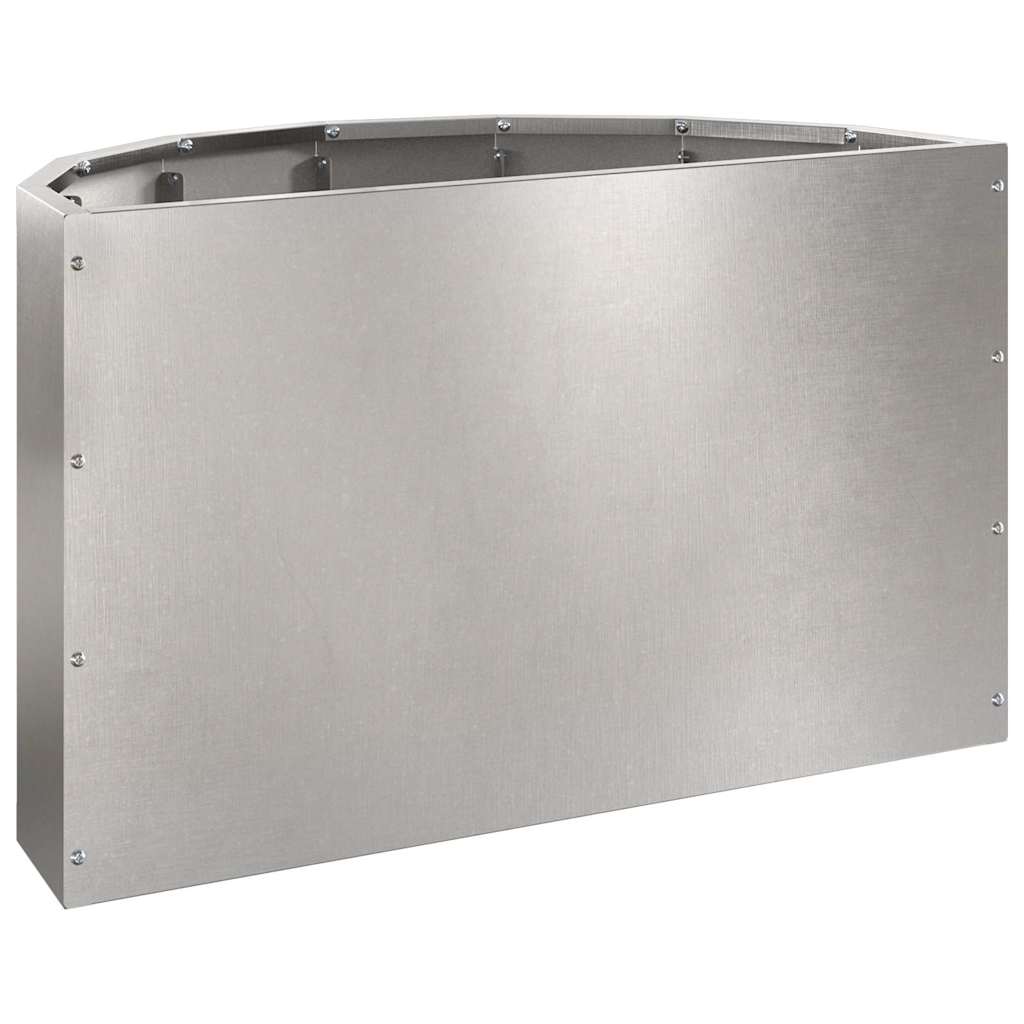Plantekasse Sølv 60 x 30 x 35 cm Rustfrit stål