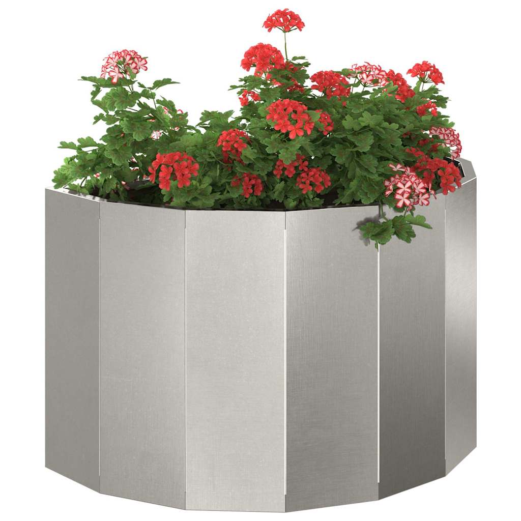 Plantekasse Sølv 60 x 30 x 35 cm Rustfrit stål