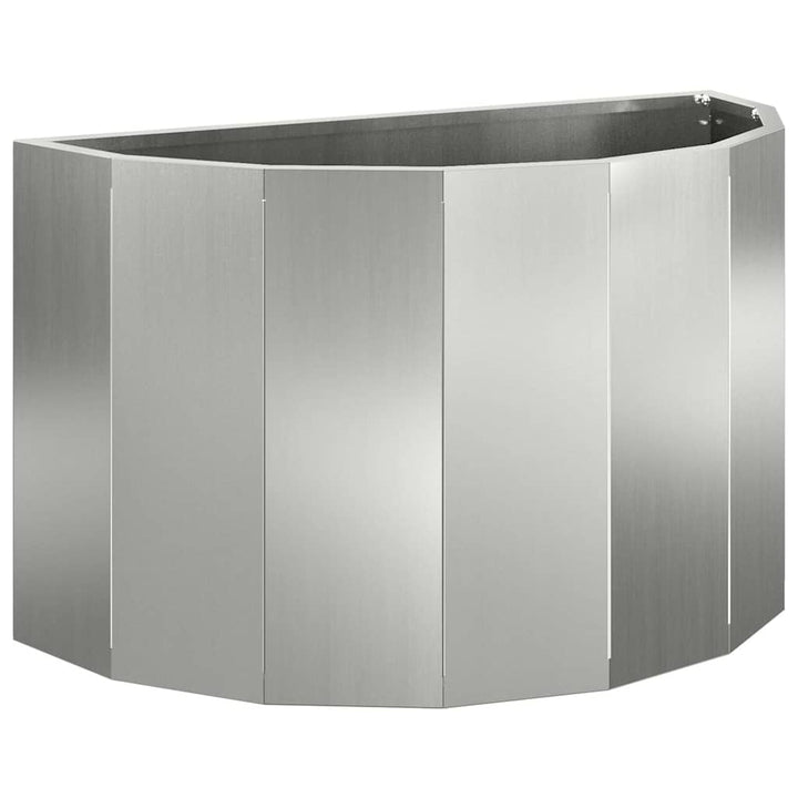 Plantekasse Sølv 60 x 30 x 35 cm Galvaniseret stål