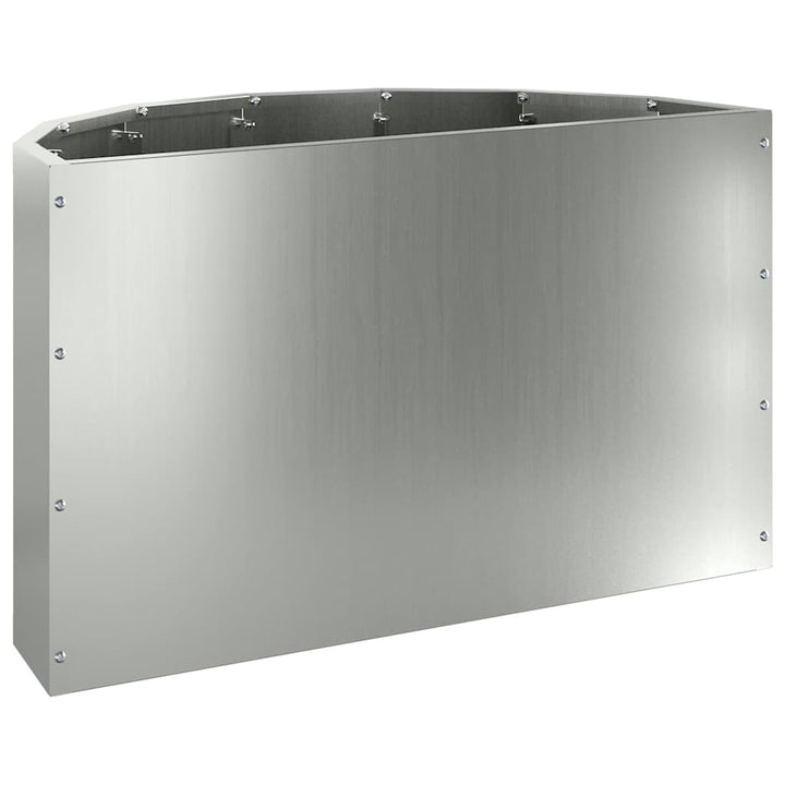 Plantekasse Sølv 60 x 30 x 35 cm Galvaniseret stål