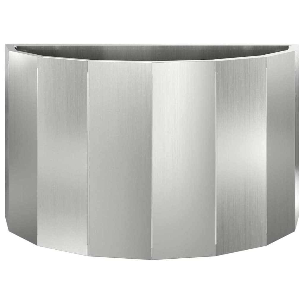 Plantekasse Sølv 60 x 30 x 35 cm Galvaniseret stål