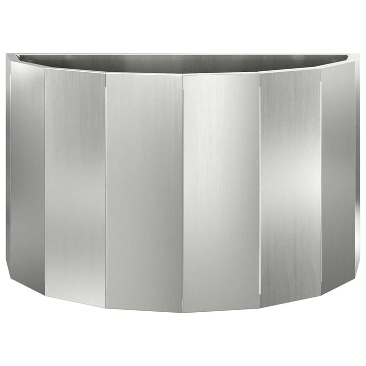 Plantekasse Sølv 60 x 30 x 35 cm Galvaniseret stål