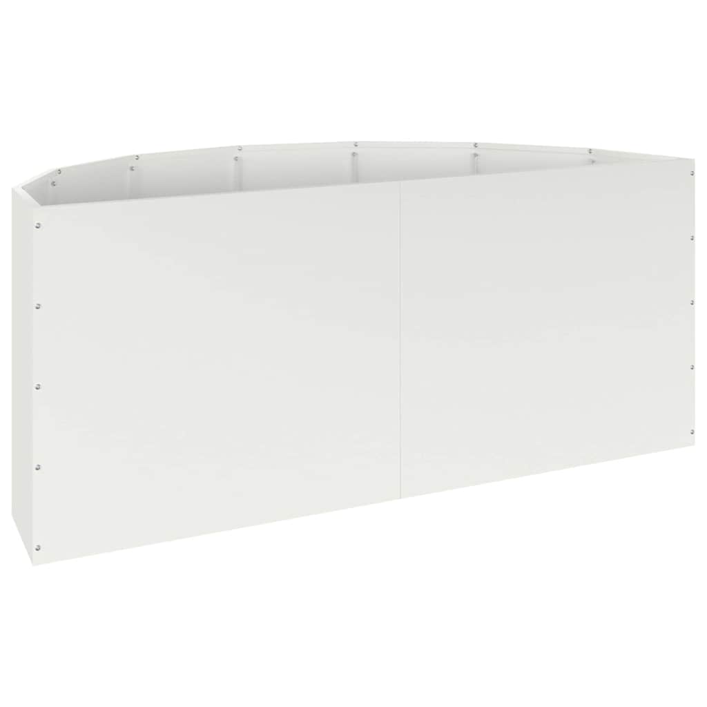 Plantekasse Hvid 120 x 60 x 50 cm Stål