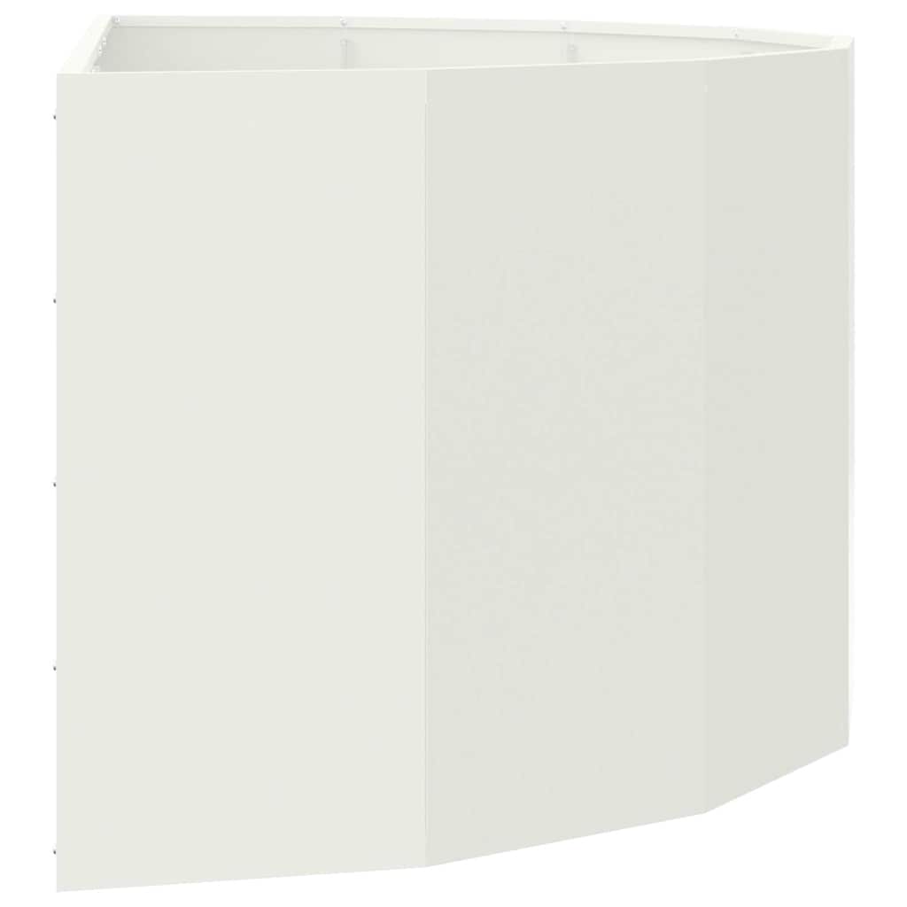 Plantekasse Hvid 120 x 60 x 50 cm Stål