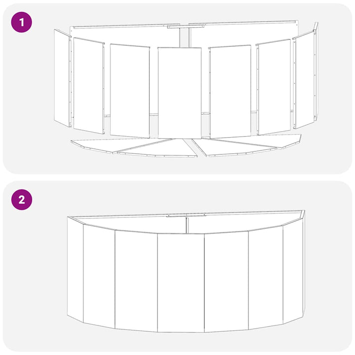 Plantekasse Antracit 120 x 60 x 50 cm Stål