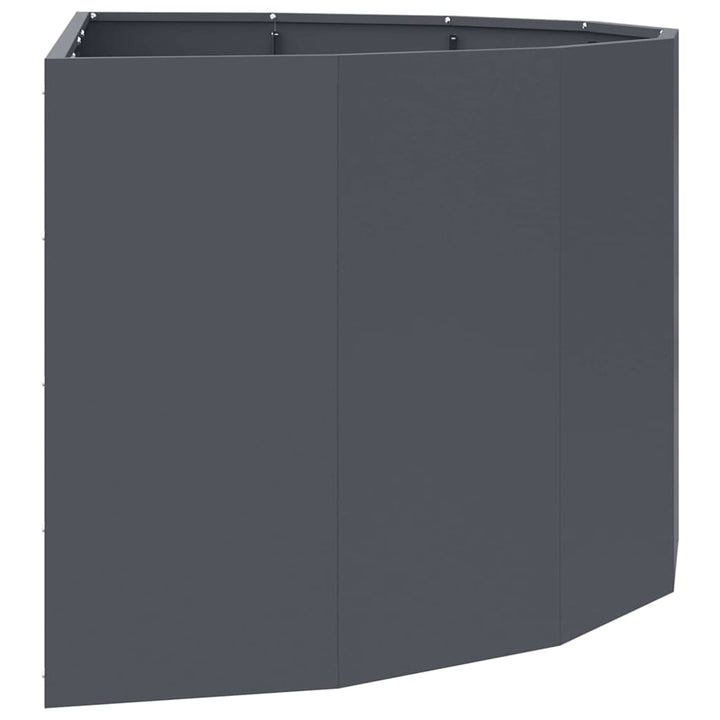 Plantekasse Antracit 120 x 60 x 50 cm Stål