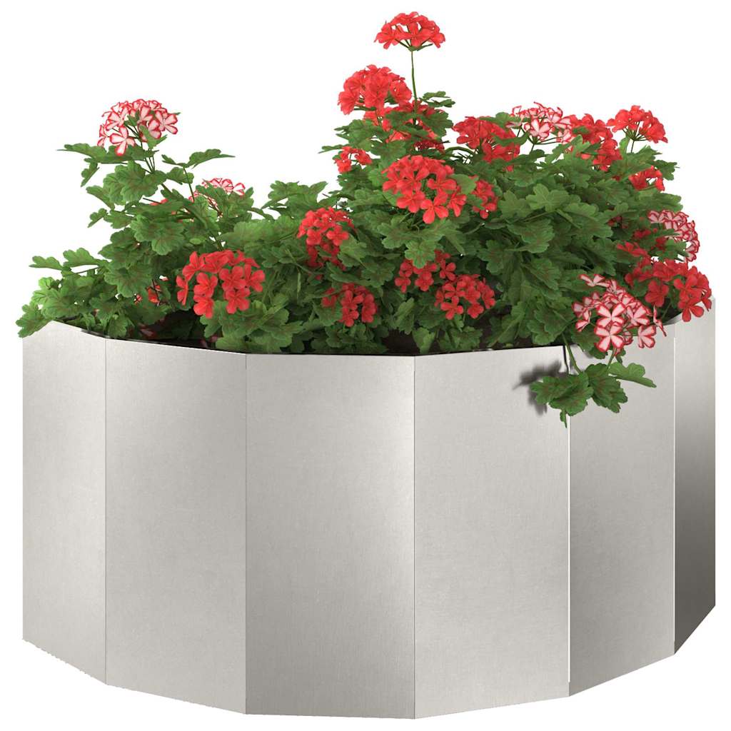 Plantekasse Sølv 120 x 60 x 50 cm Rustfrit stål