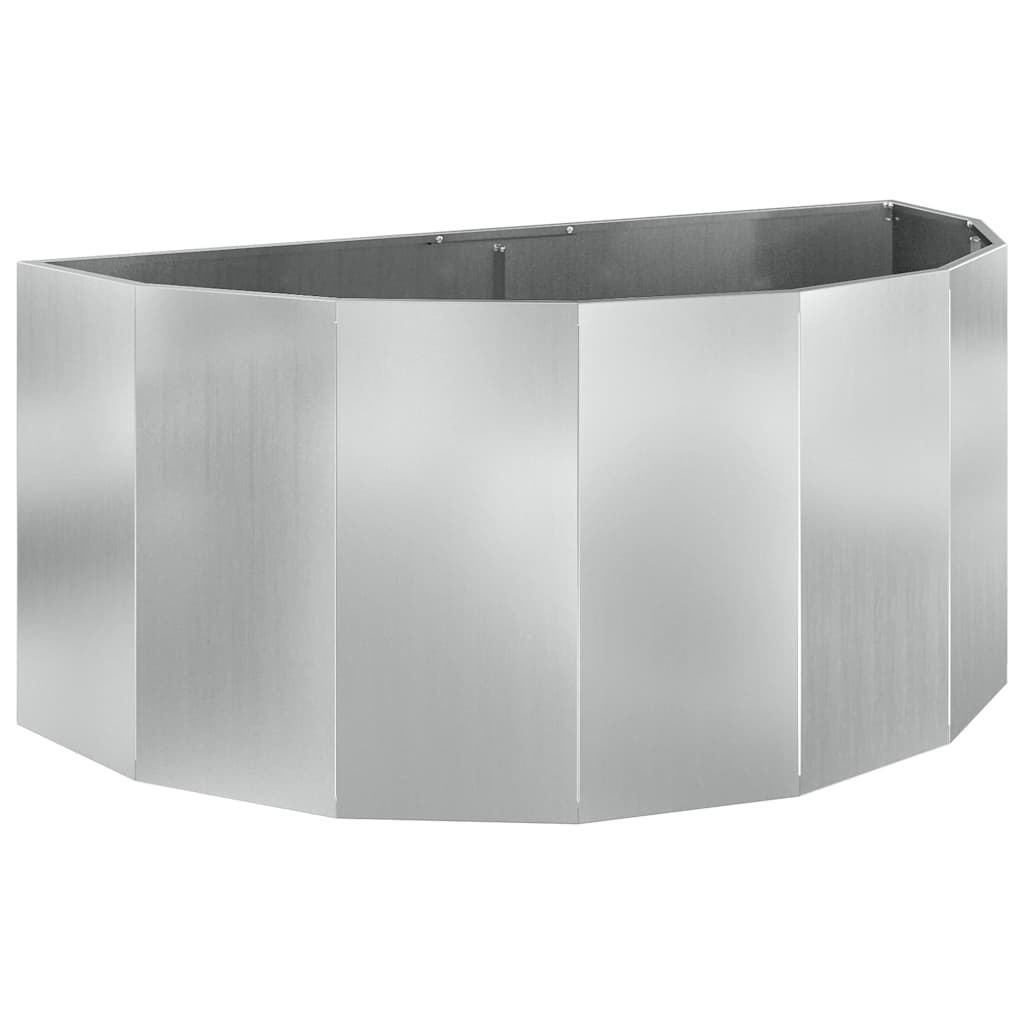 Plantekasse Sølv 120 x 60 x 50 cm Galvaniseret stål