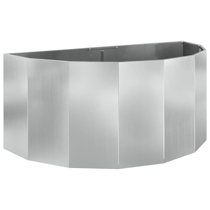 Plantekasse Sølv 120 x 60 x 50 cm Galvaniseret stål