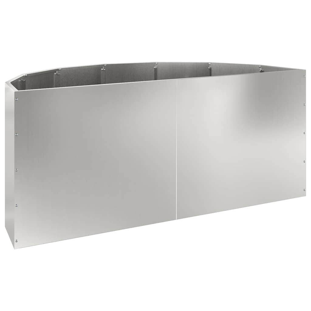 Plantekasse Sølv 120 x 60 x 50 cm Galvaniseret stål