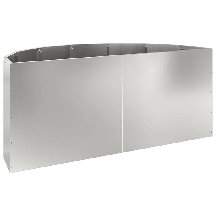 Plantekasse Sølv 120 x 60 x 50 cm Galvaniseret stål