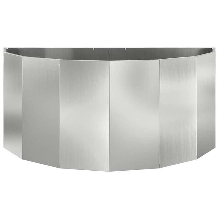 Plantekasse Sølv 120 x 60 x 50 cm Galvaniseret stål