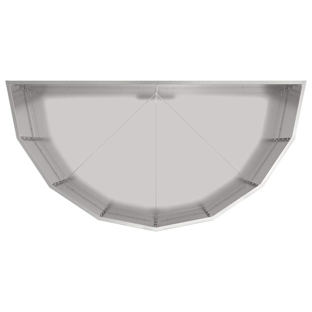 Plantekasse Sølv 120 x 60 x 50 cm Galvaniseret stål