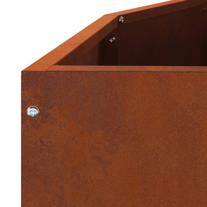 Plantekasse Rusten 120 x 60 x 50 cm Cortenstål