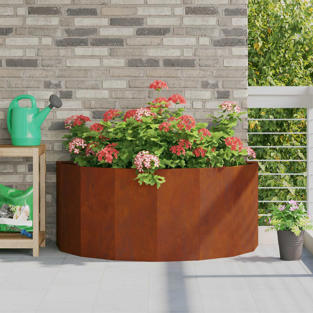 Plantekasse Rusten 120 x 60 x 50 cm Cortenstål