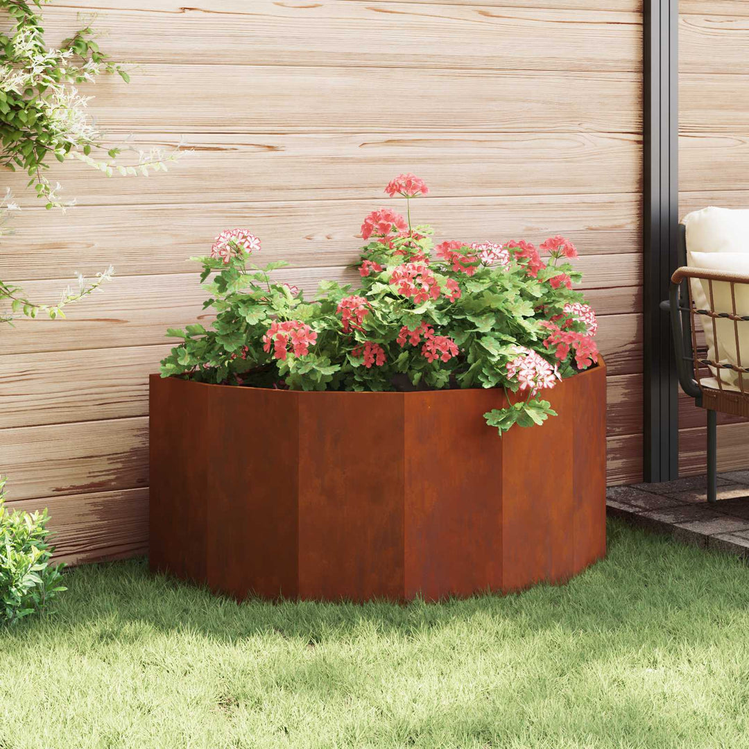 Plantekasse Rusten 120 x 60 x 50 cm Cortenstål