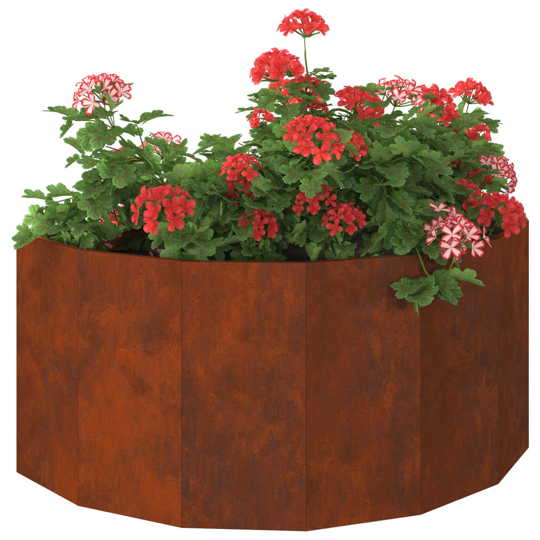 Plantekasse Rusten 120 x 60 x 50 cm Cortenstål