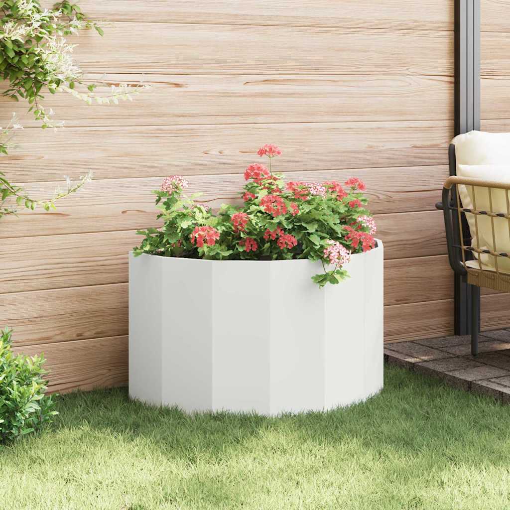 Plantekasse Hvid 90 x 45 x 50 cm Stål