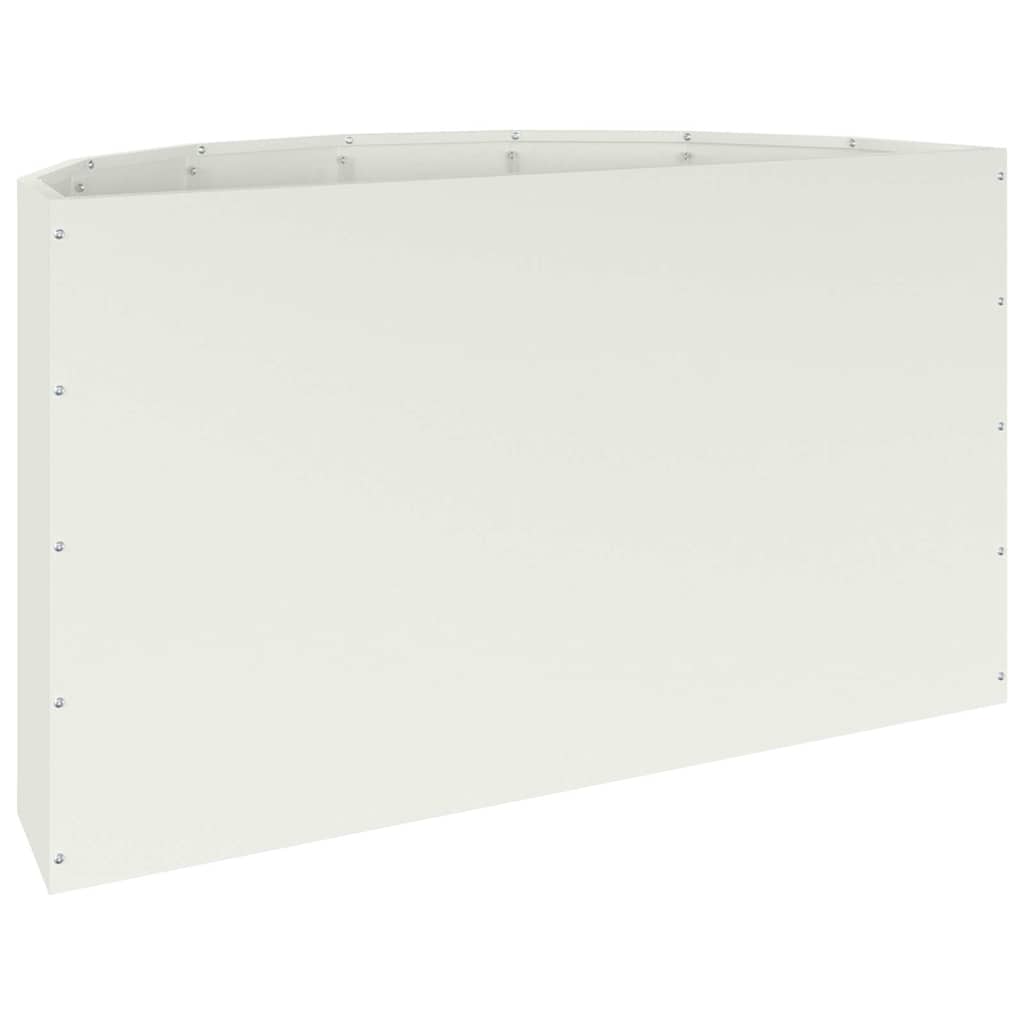 Plantekasse Hvid 90 x 45 x 50 cm Stål