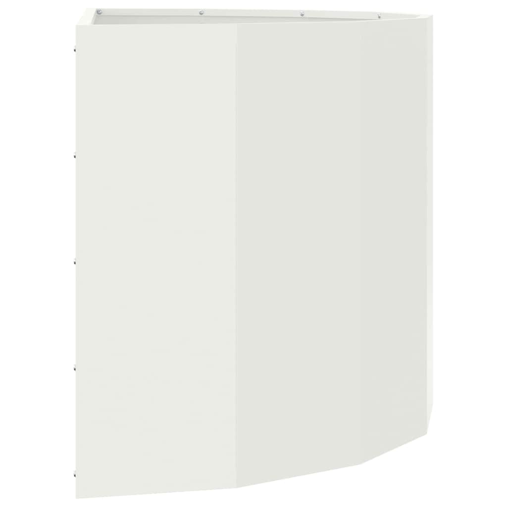 Plantekasse Hvid 90 x 45 x 50 cm Stål