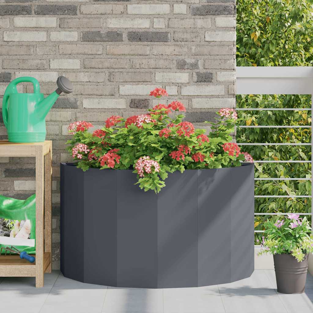 Plantekasse Antracit 90 x 45 x 50 cm Stål