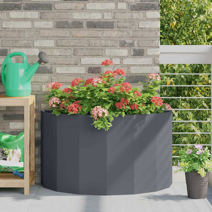 Plantekasse Antracit 90 x 45 x 50 cm Stål
