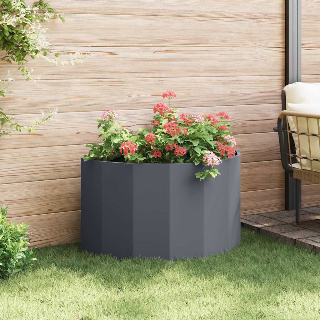 Plantekasse Antracit 90 x 45 x 50 cm Stål