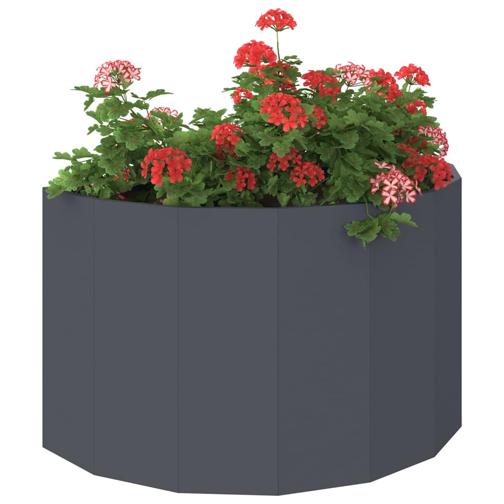 Plantekasse Antracit 90 x 45 x 50 cm Stål