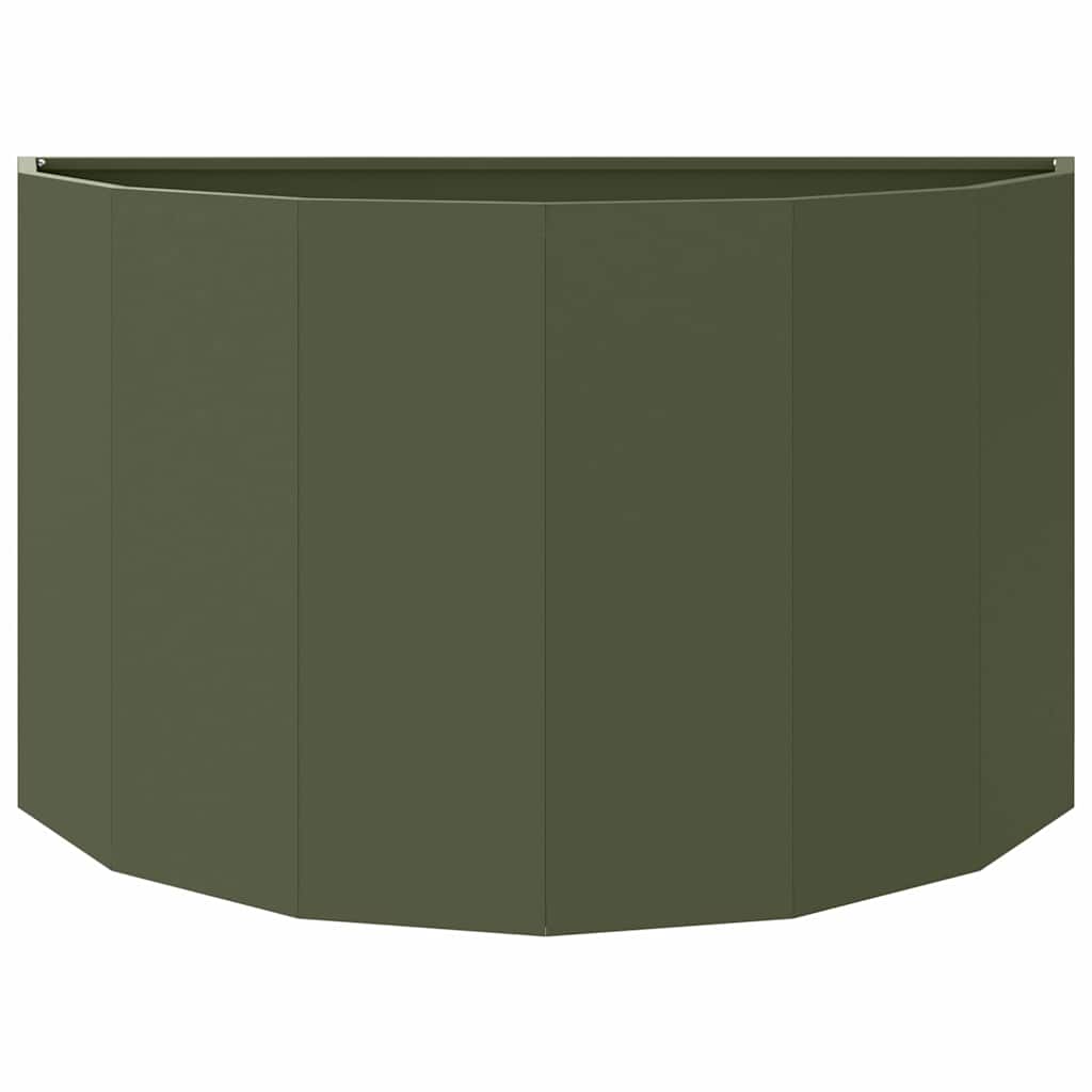 Plantekasse Oliven grøn 90 x 45 x 50 cm Stål