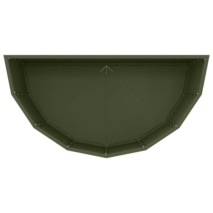 Plantekasse Oliven grøn 90 x 45 x 50 cm Stål