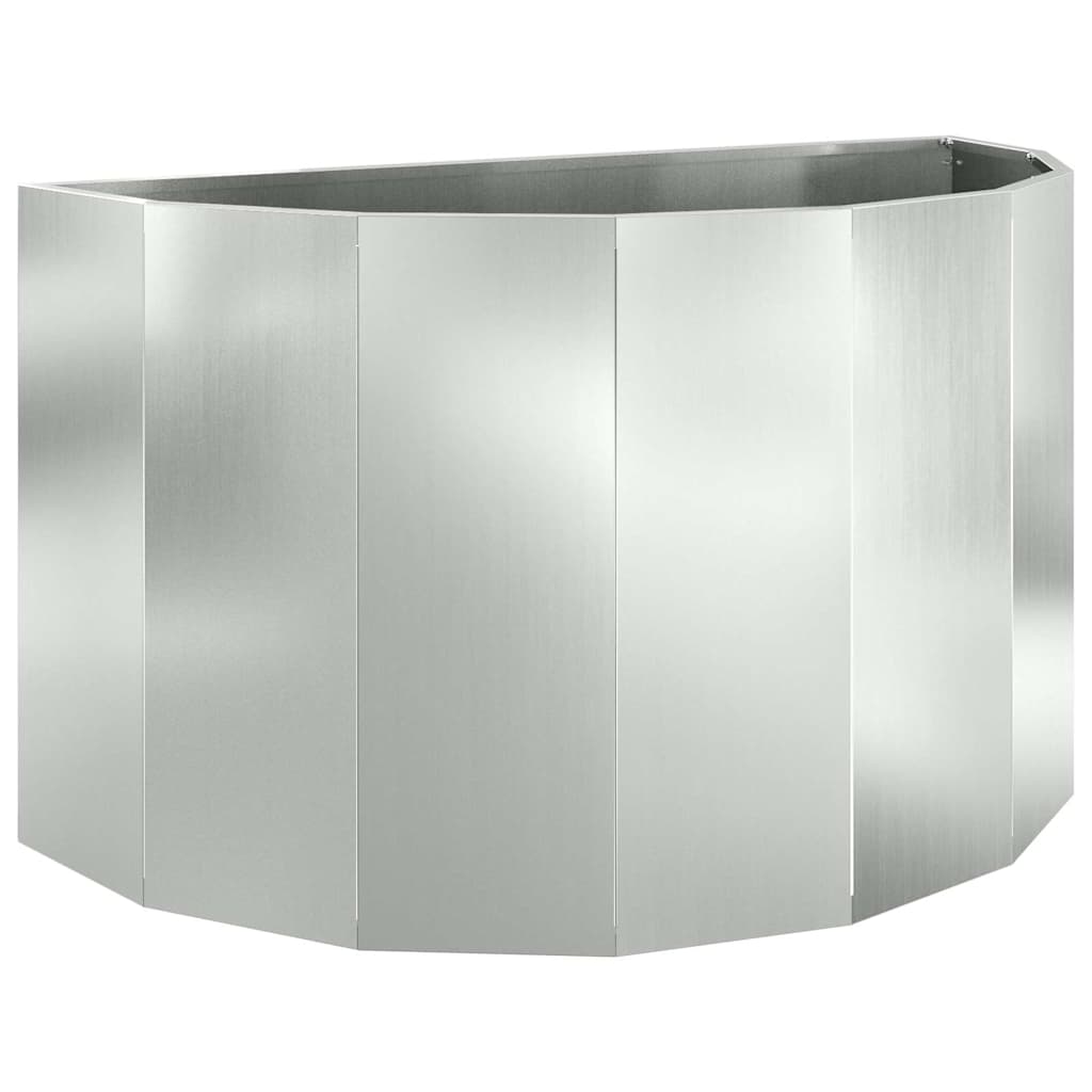 Plantekasse Sølv 90 x 45 x 50 cm Galvaniseret stål