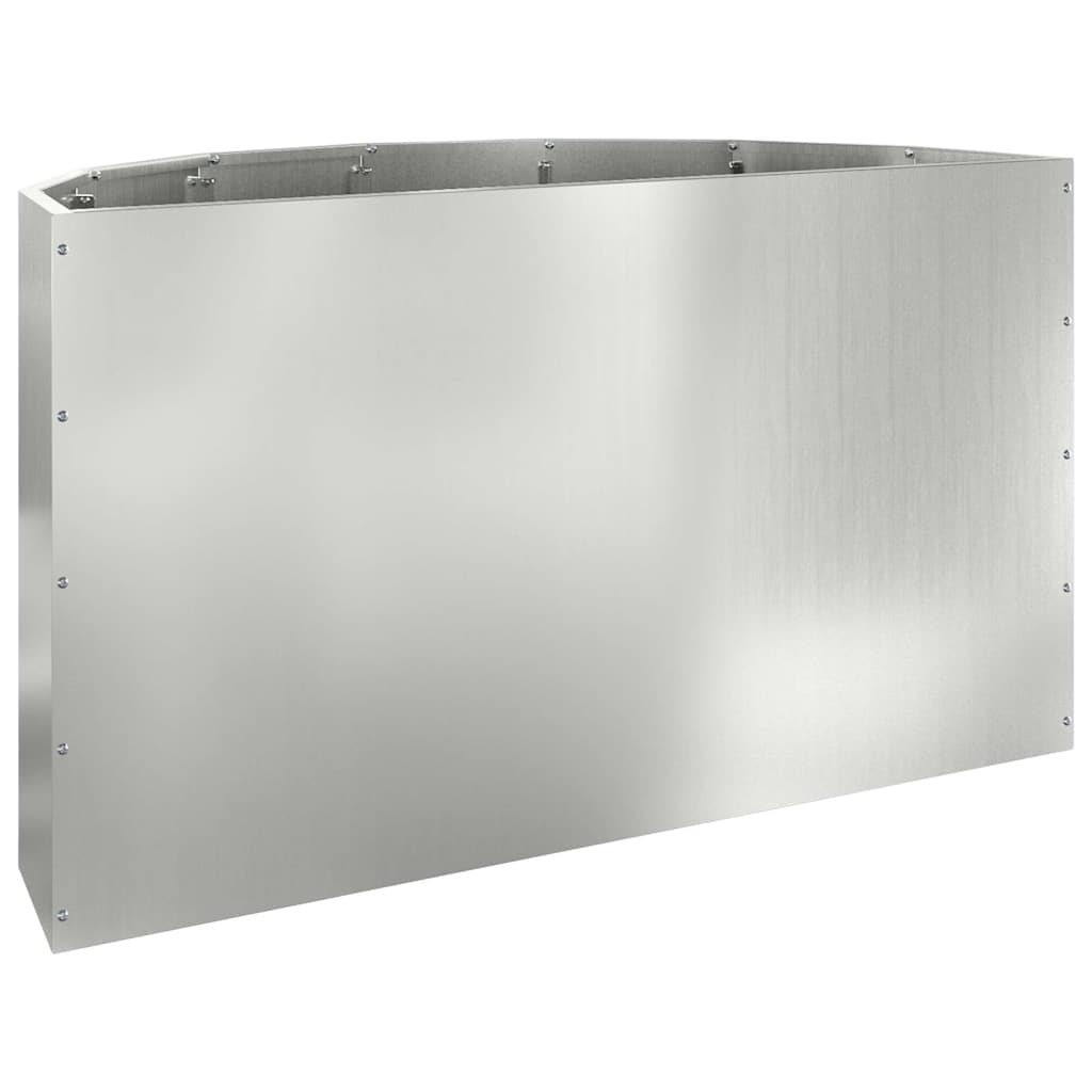 Plantekasse Sølv 90 x 45 x 50 cm Galvaniseret stål