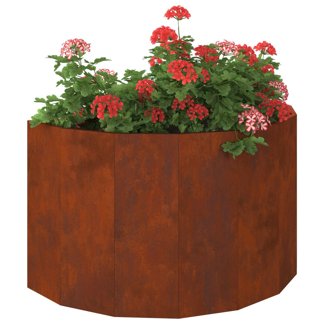 Plantekasse Rusten 90 x 45 x 50 cm Cortenstål