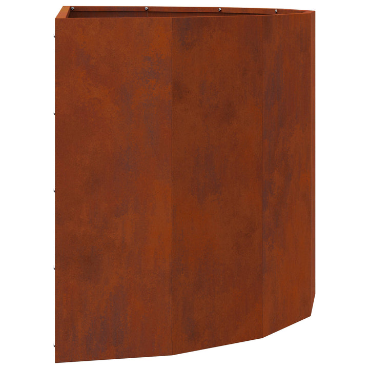 Plantekasse Rusten 90 x 45 x 50 cm Cortenstål